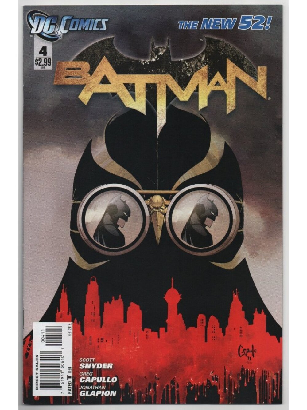 Batman 4 DC Comics 2012 FN/VF 7.0 New 52 Court of Owls Snyder Capullo